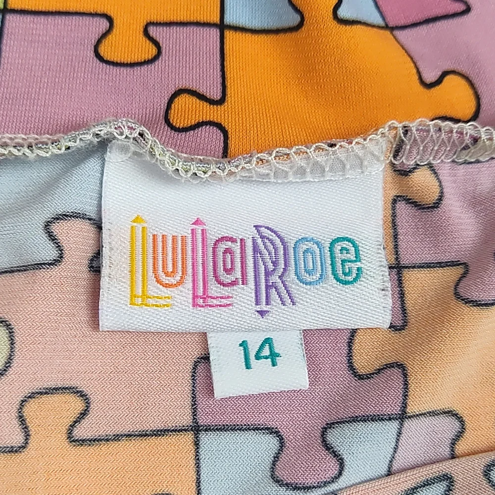 LuLaRoe Azure Puzzle Skirt